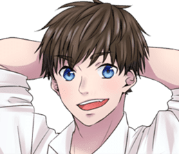 IKEMEN's FACE KIDOAIRAKU sticker #7038154