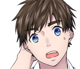 IKEMEN's FACE KIDOAIRAKU sticker #7038158