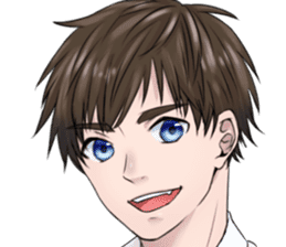 IKEMEN's FACE KIDOAIRAKU sticker #7038159