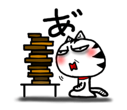 White cat sticker-2 sticker #7038507