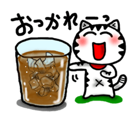 White cat sticker-2 sticker #7038510