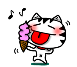 White cat sticker-2 sticker #7038519