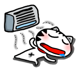 White cat sticker-2 sticker #7038524