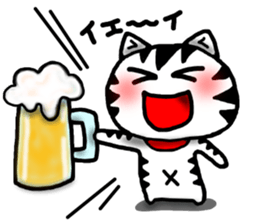 White cat sticker-2 sticker #7038525