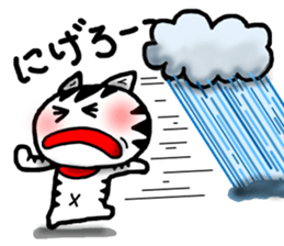 White cat sticker-2 sticker #7038526