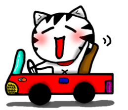 White cat sticker-2 sticker #7038528