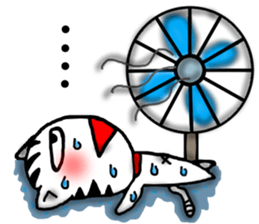 White cat sticker-2 sticker #7038529