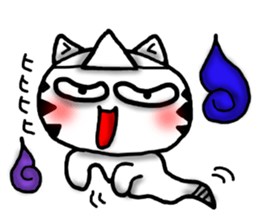 White cat sticker-2 sticker #7038534