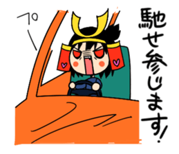 brave samurai women sticker #7038680