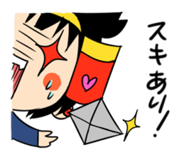 brave samurai women sticker #7038683