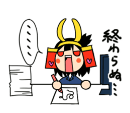 brave samurai women sticker #7038692