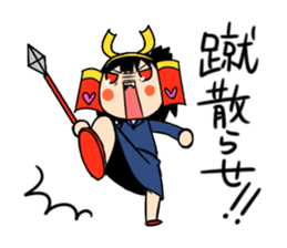 brave samurai women sticker #7038698