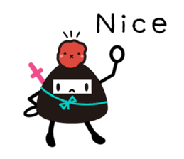 Rice ball ninja sticker #7038821