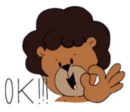 afro surf bear sticker #7039053