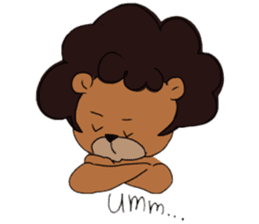 afro surf bear sticker #7039061