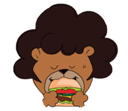 afro surf bear sticker #7039070