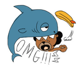 afro surf bear sticker #7039077