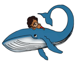 afro surf bear sticker #7039085