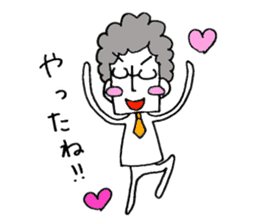 Heartwarming businessman with glasses sticker #7039367