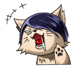 dogs with a salty attitudes sticker #7039835