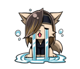 dogs with a salty attitudes sticker #7039843