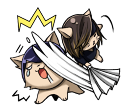 dogs with a salty attitudes sticker #7039844