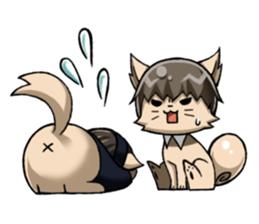 dogs with a salty attitudes sticker #7039845