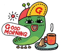 Little caterpillar haebeolle. sticker #7040849