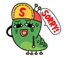 Little caterpillar haebeolle. sticker #7040852