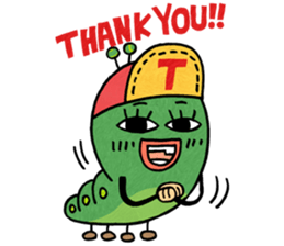 Little caterpillar haebeolle. sticker #7040856