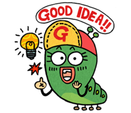 Little caterpillar haebeolle. sticker #7040866