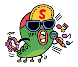 Little caterpillar haebeolle. sticker #7040868