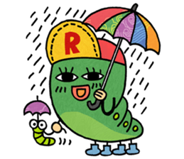 Little caterpillar haebeolle. sticker #7040877