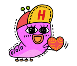 Little caterpillar haebeolle. sticker #7040881