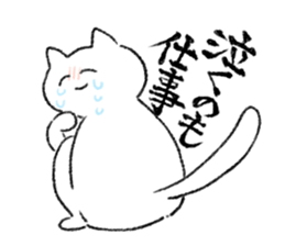 Energy saving a cat 's sticker #7040935