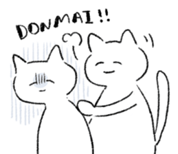 Energy saving a cat 's sticker #7040940