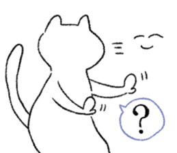 Energy saving a cat 's sticker #7040942