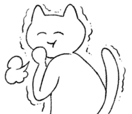 Energy saving a cat 's sticker #7040946