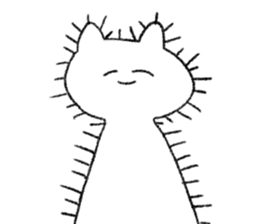 Energy saving a cat 's sticker #7040947