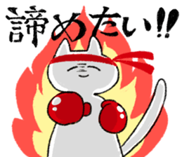 Energy saving a cat 's sticker #7040949