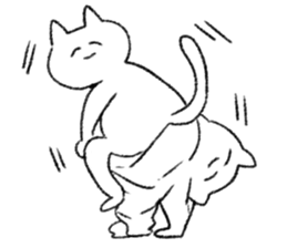 Energy saving a cat 's sticker #7040950