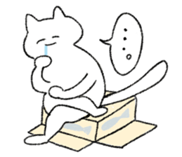 Energy saving a cat 's sticker #7040951