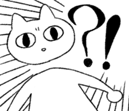 Energy saving a cat 's sticker #7040956