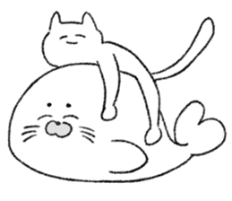 Energy saving a cat 's sticker #7040960