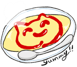 Energy saving a cat 's sticker #7040962