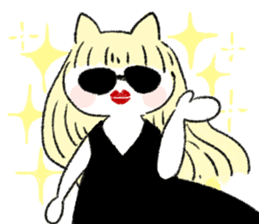 Energy saving a cat 's sticker #7040965