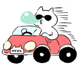 Energy saving a cat 's sticker #7040966