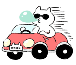 Energy saving a cat 's sticker #7040966