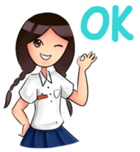 High School pop girls sticker #7041014