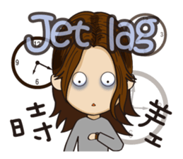 So Tired Cabin Crew sticker #7041369